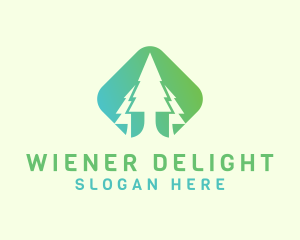 Forest Pine Tree logo design