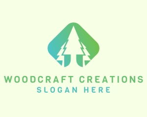 Forest Pine Tree logo design