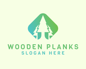 Forest Pine Tree logo design