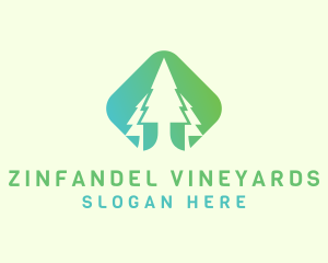 Forest Pine Tree logo design