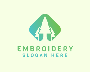 Forest Pine Tree logo design