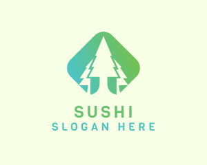 Forest Pine Tree logo design