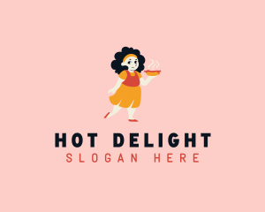 Hot Dog Girl Diner logo design