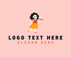 Food Blog - Hotdog Girl Diner logo design