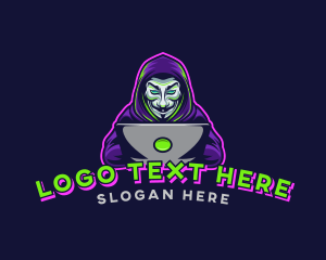 Character - Hacker Mask Gaming logo design