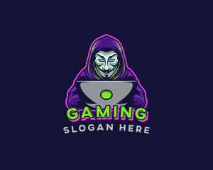 Hacker Mask Gaming Logo