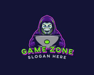 Hacker Mask Gaming logo design