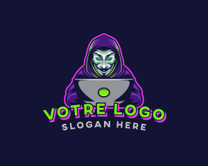 Tech - Hacker Mask Gaming logo design