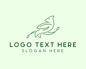 Animal - Dove Line Art logo design