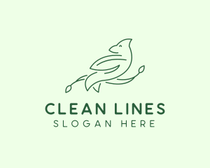 Dove Line Art logo design