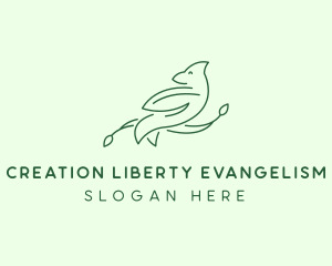 Dove Line Art logo design