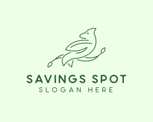 Dove Line Art logo design