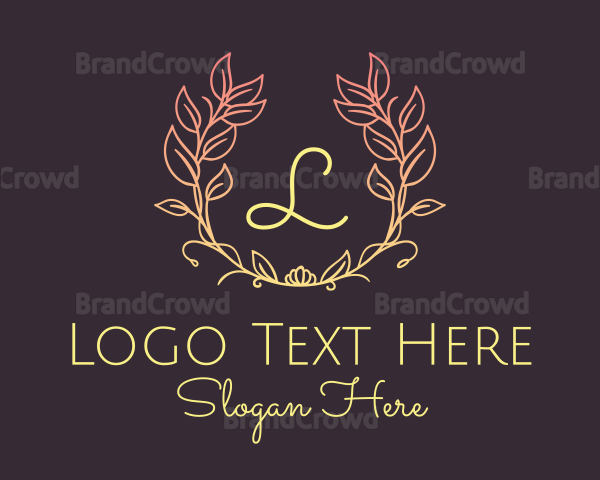 Garland Wreath Letter Logo