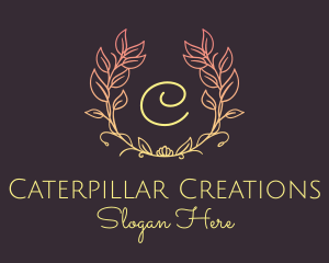 Garland Wreath Letter  logo design