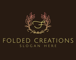 Garland Wreath Letter  logo design