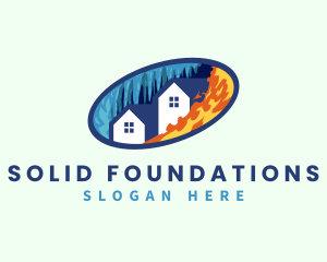 Freezer - Fire Ice House logo design
