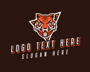 Hunter - Wild Tiger Gaming logo design
