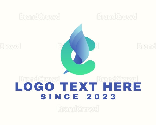 Modern Liquid Letter C Logo