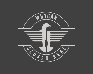 Grey - Eagle Wings Aviation logo design