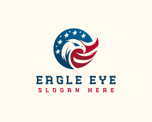 Eagle Flag America logo design