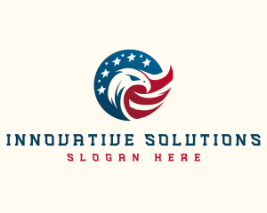 Election - Eagle Flag America logo design
