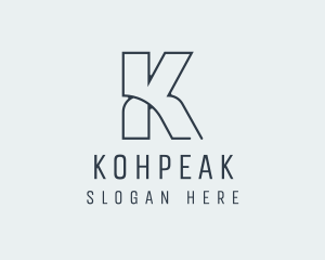 Elegant Style Letter K logo design