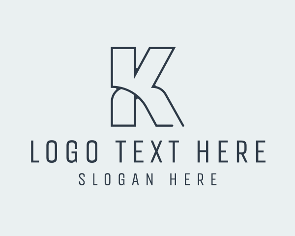 Law - Elegant Style Letter K logo design