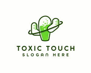 Toxic - Laboratory Cactus Science logo design