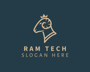 Deluxe Crown Ram logo design