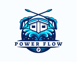 Power Washer Sanitation logo design