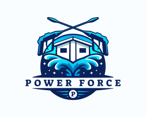 Power Washer Sanitation logo design