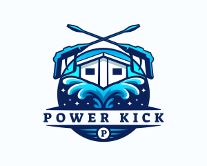 Power Washer Sanitation logo design