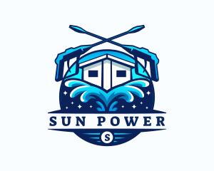 Power Washer Sanitation logo design