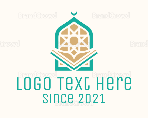 Mosque Temple Book Logo