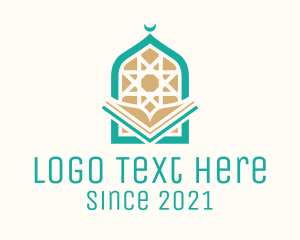 Abu Dhabi - Mosque Temple Book logo design