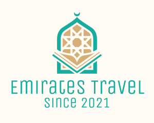 Emirates - Mosque Temple Book logo design
