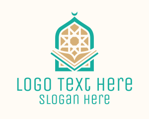 Mosque Temple Book Logo