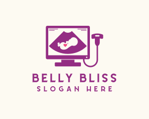 Pregnancy - Medical Fetus Ultrasound logo design