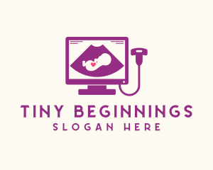 Neonatal - Medical Fetus Ultrasound logo design