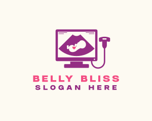 Pregnancy - Medical Fetus Ultrasound logo design