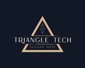 Triangle Diamond Jewelry logo design