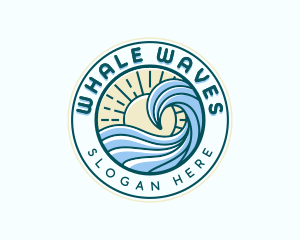 Ocean Surf Waves logo design