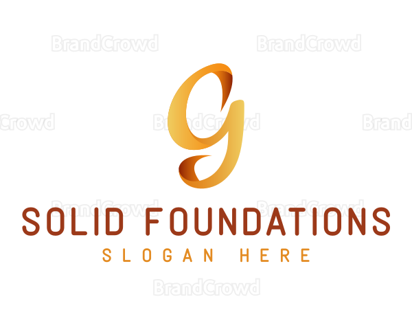 Generic Elegant Ribbon Letter G Logo