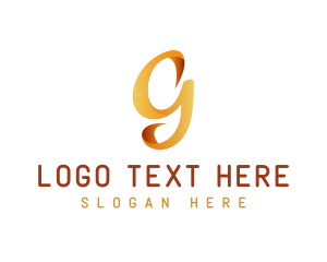 Startup - Generic Elegant Ribbon Letter G logo design