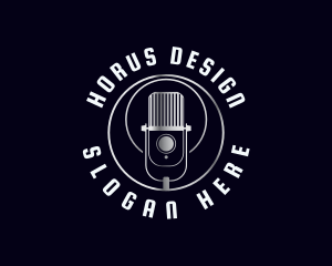 Audio Media Podcast logo design