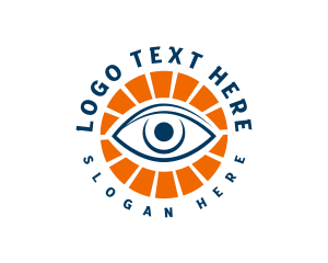 Optic - Eye Scan Security logo design