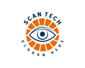 Eye Scan Security logo design