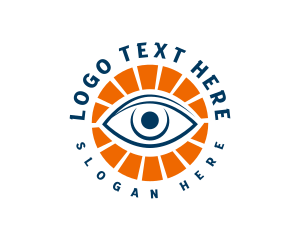 Monitoring - Eye Scan Security logo design