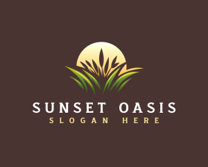 Grass Sunset Gardening logo design