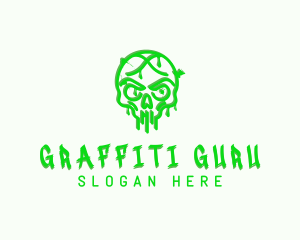 Vandal - Punk Skull Graffiti logo design